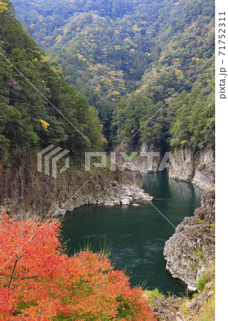 瀞峡　（瀞八丁）　秋　紅葉 71752311