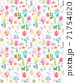 海,海中,南国,サンゴ,夏素材,総柄,シームレスパターン 71754020