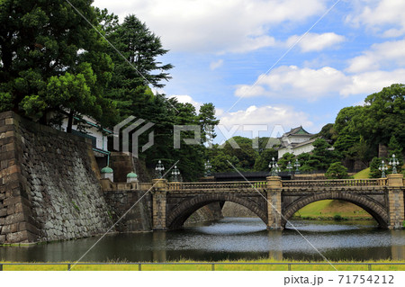 東京散歩 皇居前広場 二重橋 東京散歩 皇居前広場 二重橋 71754212