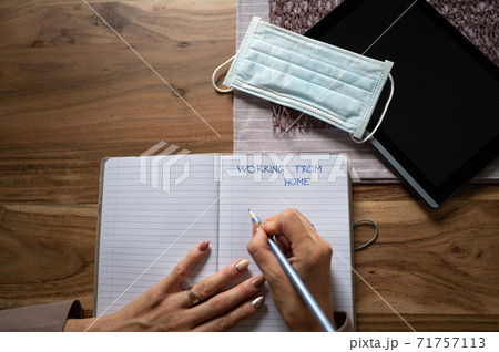 Working from home conceptual image Working from home conceptual image 71757113