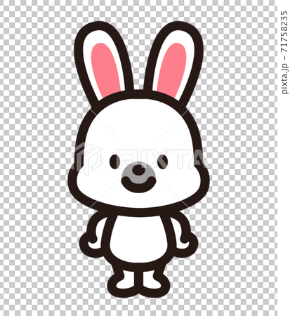 Cute rabbit character 71758235
