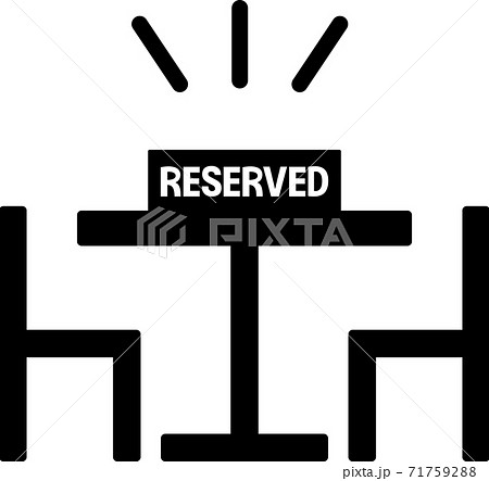 レストランの予約席のイメージのイラスト素材 レストランの予約席のイメージのイラスト素材