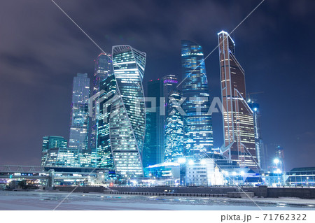 Moscow in the winter. Moscow International Business Center. 71762322