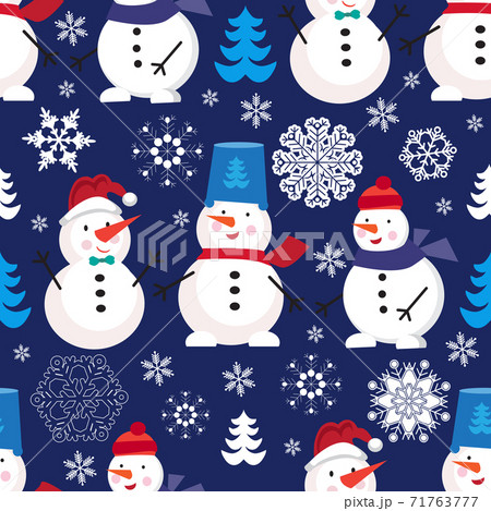 Christmas snowman pattern 3 71763777