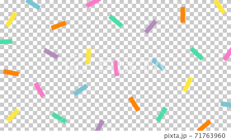 カラフルな配色のポップな柄の背景素材のイラスト素材