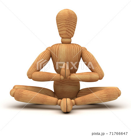 Relaxing with meditation 71766647