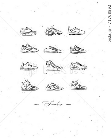 Poster sneakers men shoes vintage Poster sneakers men shoes vintage 71768892