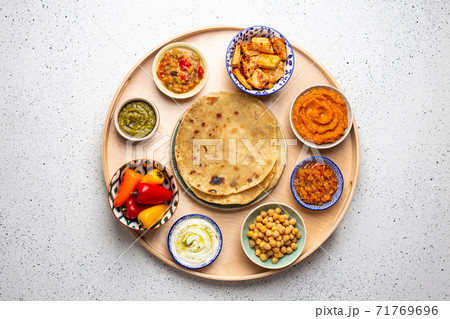 Traditional Indian Thali 71769696