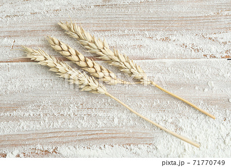 flour and wheat flour and wheat 71770749