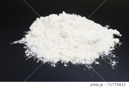 flour on black flour on black 71770812