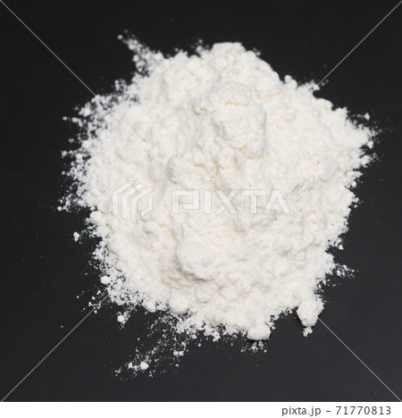 wheat flour on black 71770813