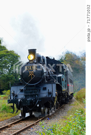 白煙の蒸気機関車 白煙の蒸気機関車 71771032