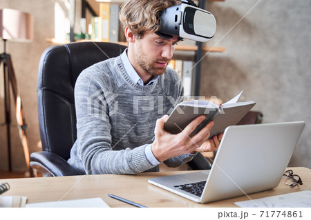 Man working on laptop Man working on laptop 71774861