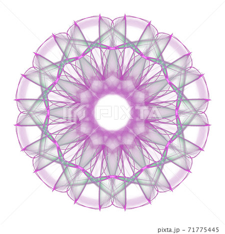 美しい十二角形(背景透過PNG)　20201123_005 71775445