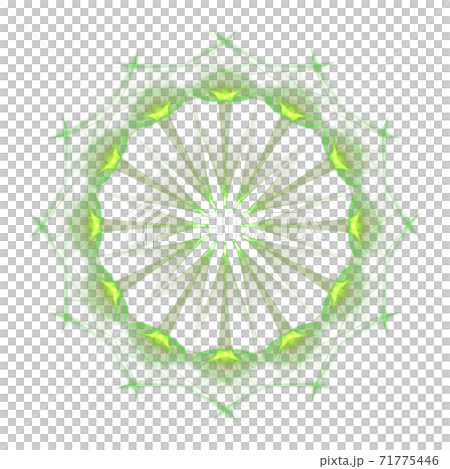 Beautiful dodecagon (transparent PNG background) 20201123_001 71775446
