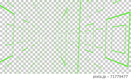 CGスクエア　多数の立体スクエアで構成された背景素材 71779477