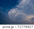 blue sky with cloud closeup 71779927
