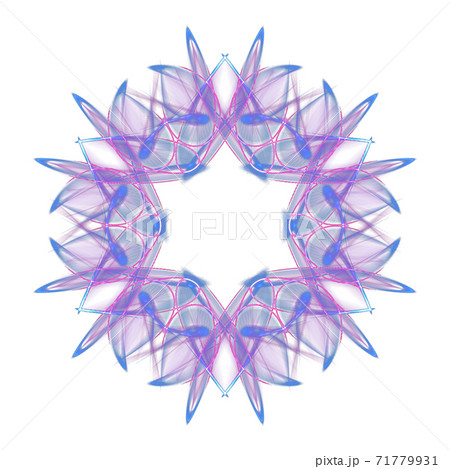 美しい六角形(背景透過PNG)　20201123_008 71779931
