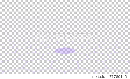 CGヘクサゴン　並んだ複数の六角形の背景素材 71780143