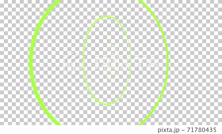 CGサークル　回転する複数のリング 71780435