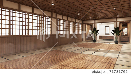indoor empty room japan style. 3D rendering 71781762