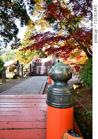 丹生都比売神社 太鼓橋の紅葉 丹生都比売神社 太鼓橋の紅葉 71781845