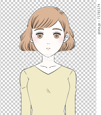 Beauty and women expressionless - Stock Illustration [71785174] - PIXTA