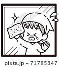 窓拭き-泣き 71785347