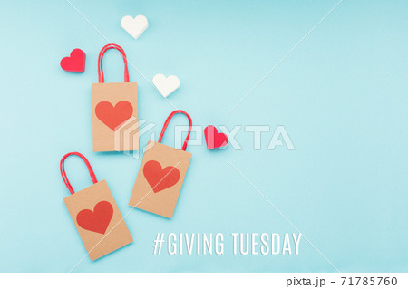 Giving Tuesday philanthropy day after Black Friday shopping 71785760