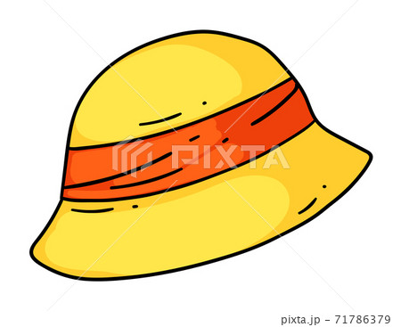 Cartoon Hat Headwear Isolated On White Backgroundのイラスト素材