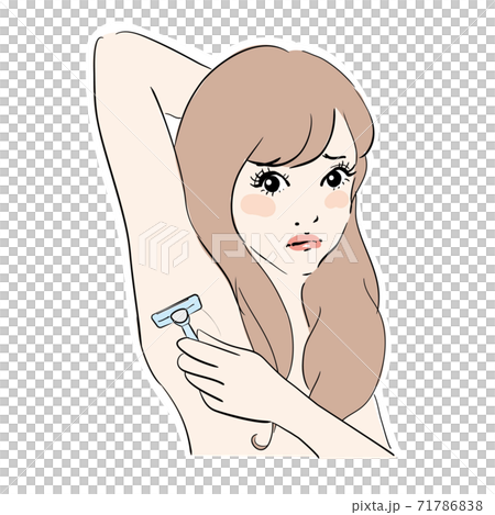 Unwanted hair treatment armpit razor Unwanted hair treatment armpit razor 71786838