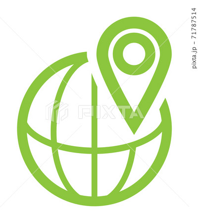 Location globe icon isolated on white background 71787514
