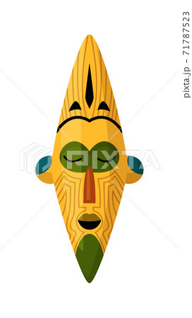 african ethnical masking art object on white 71787523