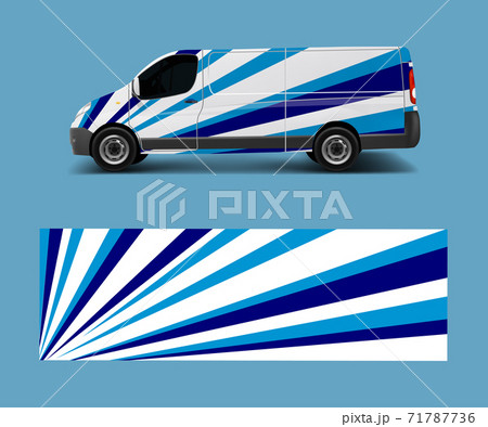 car graphic abstract stripe designs vector. abstract lines design concept for truck and vehicles van graphics vinyl wrap 71787736