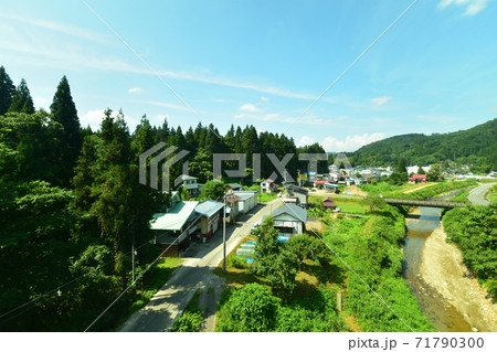 会津川口駅から会津駅までの只見線車窓からの風景 71790300