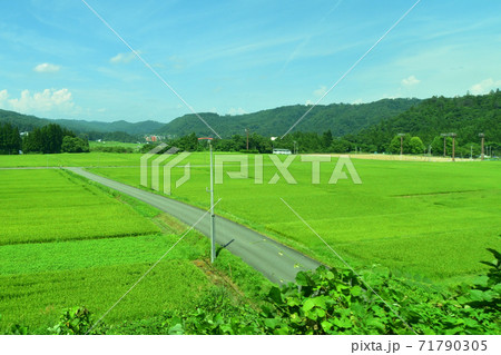 会津川口駅から会津駅までの只見線車窓からの風景 71790305