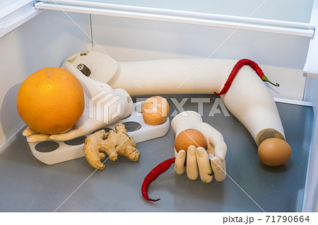 Mannequin hands with cooking ingredients 71790664