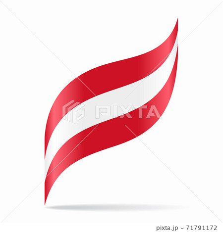 Austrian flag wavy abstract background. Vector illustration. Austrian flag wavy abstract background. Vector illustration. 71791172