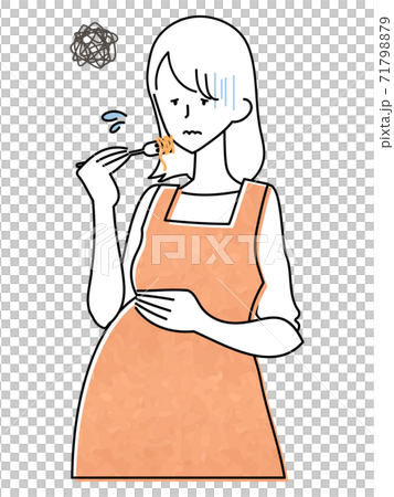女人吃的插圖 女人吃的插圖 71798879