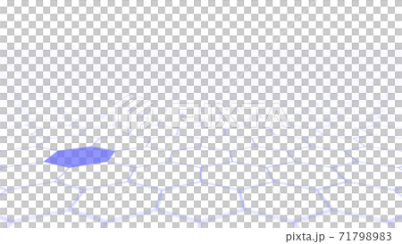 CG Hexagon background material of multiple hexagons lined up 71798983