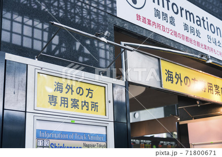 外国人観光客向け案内看板 71800671