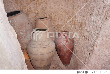 The ancient pottery amphora ruins 71805292
