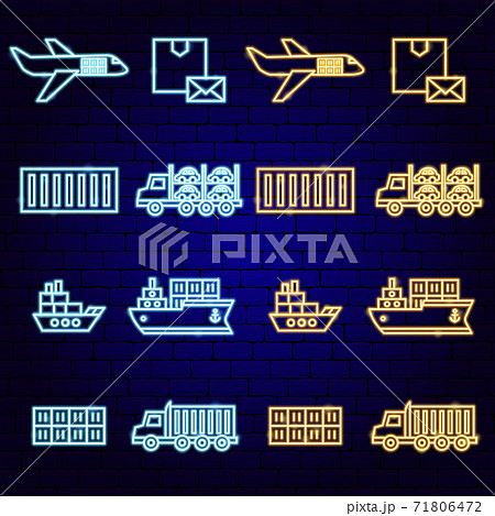 Cargo Shipping Transport Neon Cargo Shipping Transport Neon 71806472
