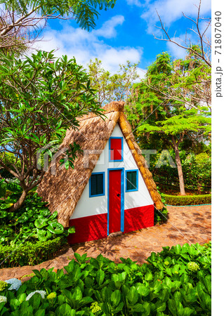 Traditional house in Santana village, Madeira 71807040