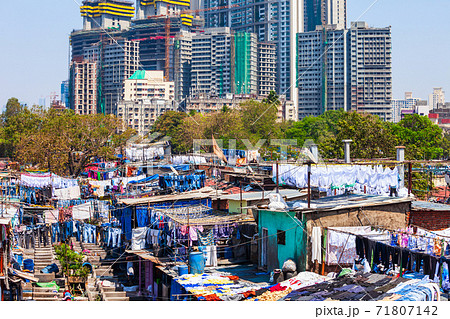 Dhobi Ghat open air laundry, Mumbai 71807142