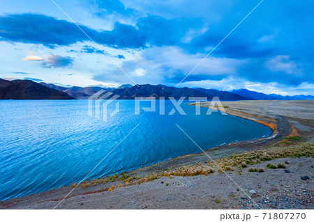 Pangong Tso Lake in Ladakh, India Pangong Tso Lake in Ladakh, India 71807270