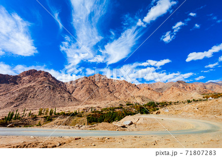 Scenic mountain landscape in Ladakh, India 71807283