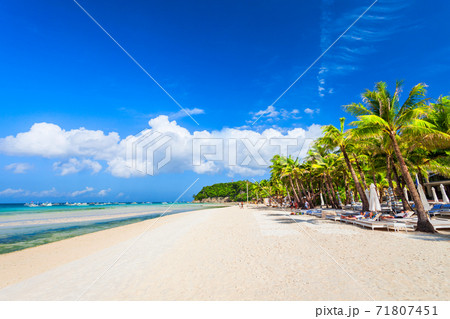 White sand beach Boracay island, Philippines 71807451
