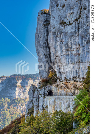 Landscape of Vercors in France - view of Combe Laval, Col del la Machine 71809378