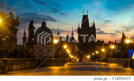 Sunrise in Prague 71809425
